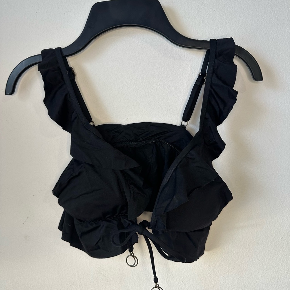 So Luna “Under the Sun” Black bikini top with gold accents. - Picture 2 of 7